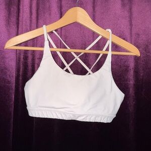 Montiel Pale Pink Criss Cross Sports Bra